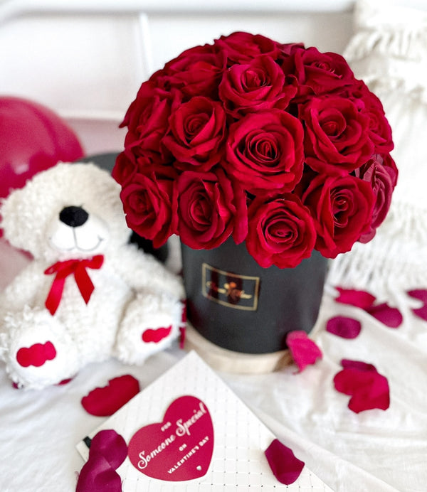 Red Love Box - Premium Silk Rose